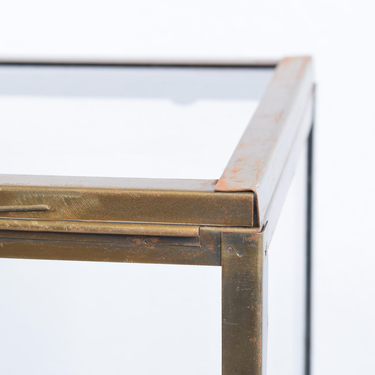 DISPLAYBOX Vitrine Messing - Messingfarben, Metall (30/27/20cm) - LOFT42
