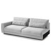 3-SITZER MODULSOFA - Hellgrau, Textil (228/80/117cm) - home24