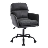 DREHSTÜHLE Kunstleder PU höhenverstellbar Schwarz - Schwarz, Metall (60.5/102/71.58cm) - SHOPENTRA