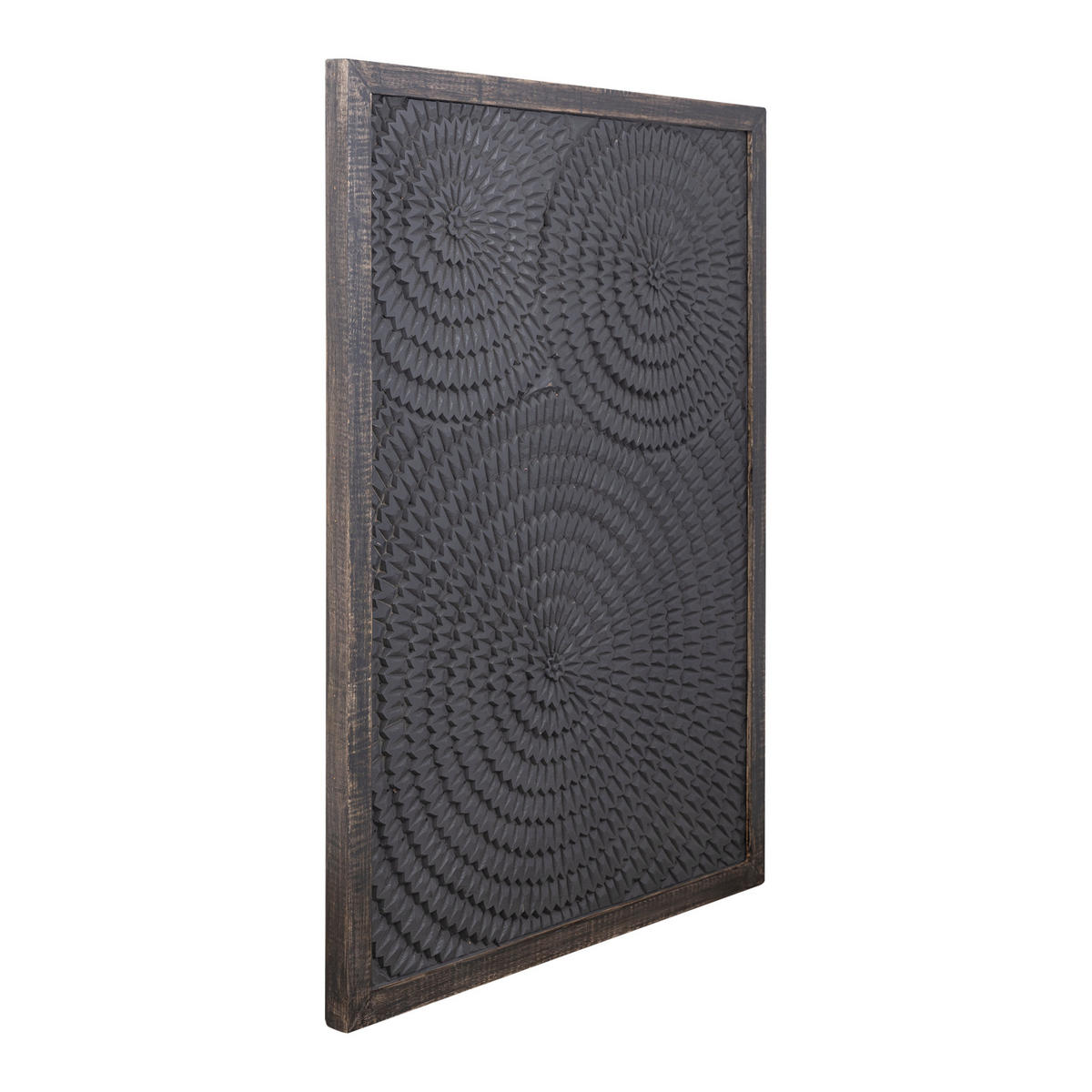 WANDPANEEL Levya Schwarz 78/3/105cm - Schwarz, Holz (3/105/78cm) - PTMD Collection