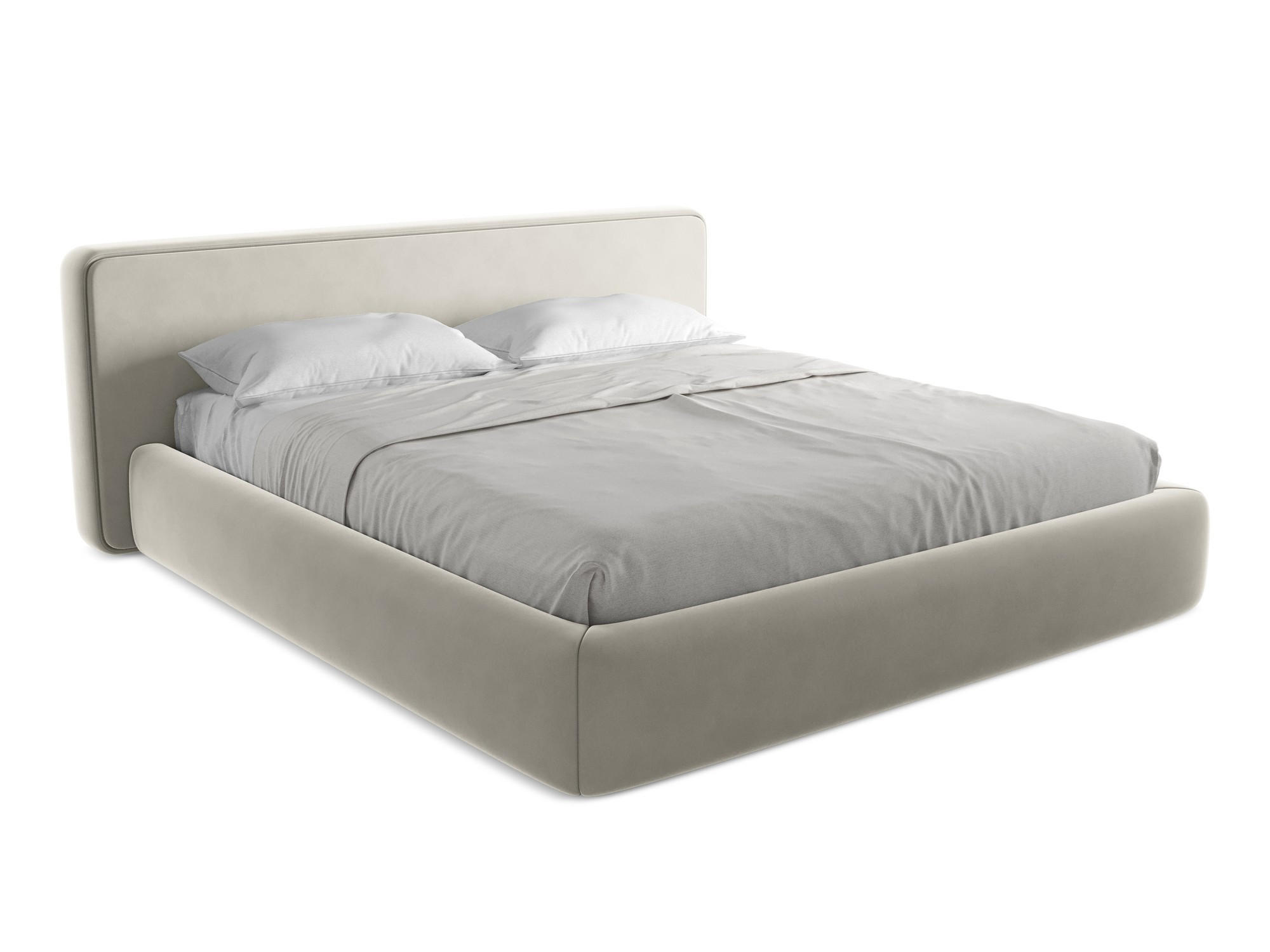 POLSTERBETT mit Bettkasten und Lattenrost 220x225 Creme - Perlmutt/Creme, Kunststoff/Textil (180/200cm) - Makamii