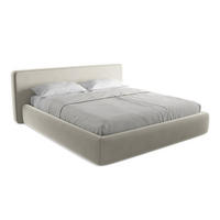 POLSTERBETT mit Bettkasten und Lattenrost 220x225 Creme - Perlmutt/Creme, Kunststoff/Textil (180/200cm) - Makamii