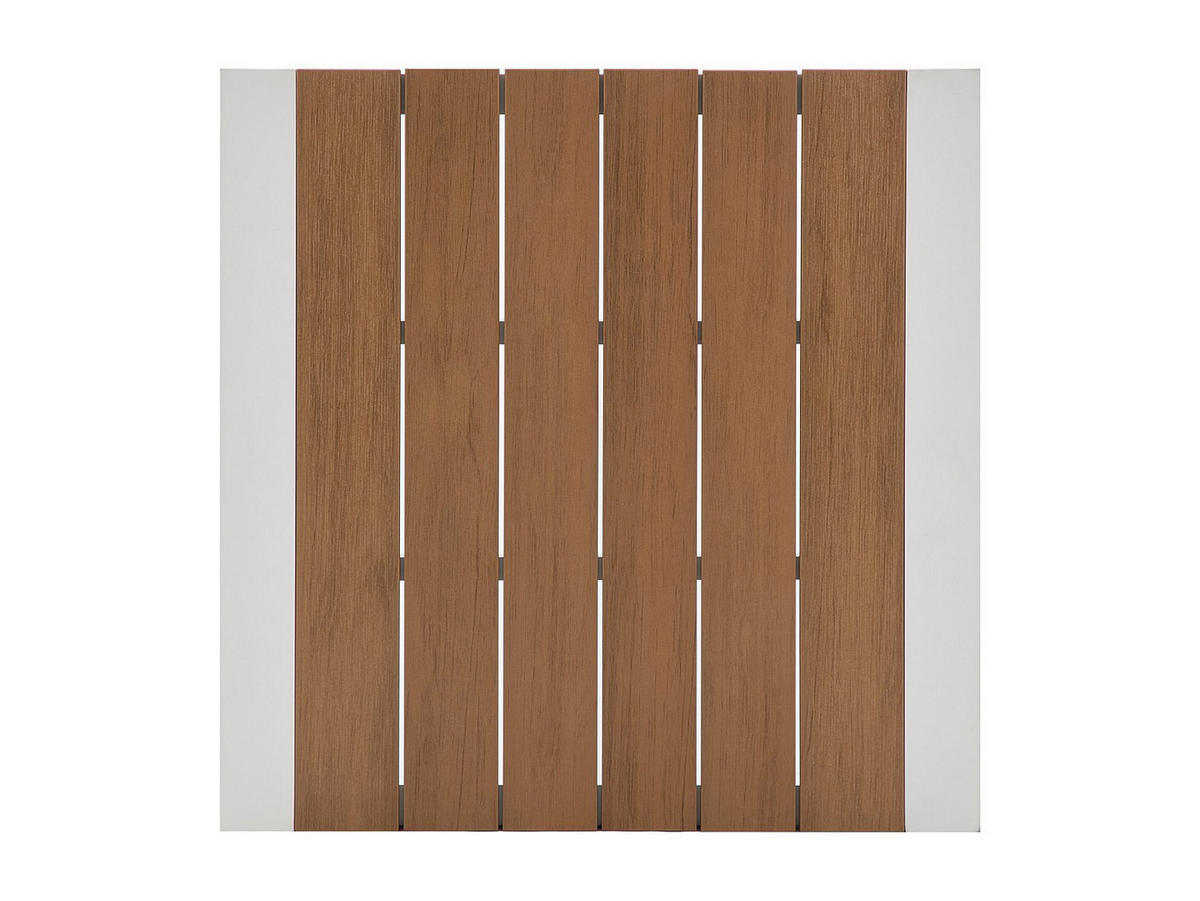 GARTENESSGRUPPE im Set - 2 -Sitzer - Aluminium - naturfarben hell, weiß - LIOUS - Naturfarben, Metall - Vente-Unique