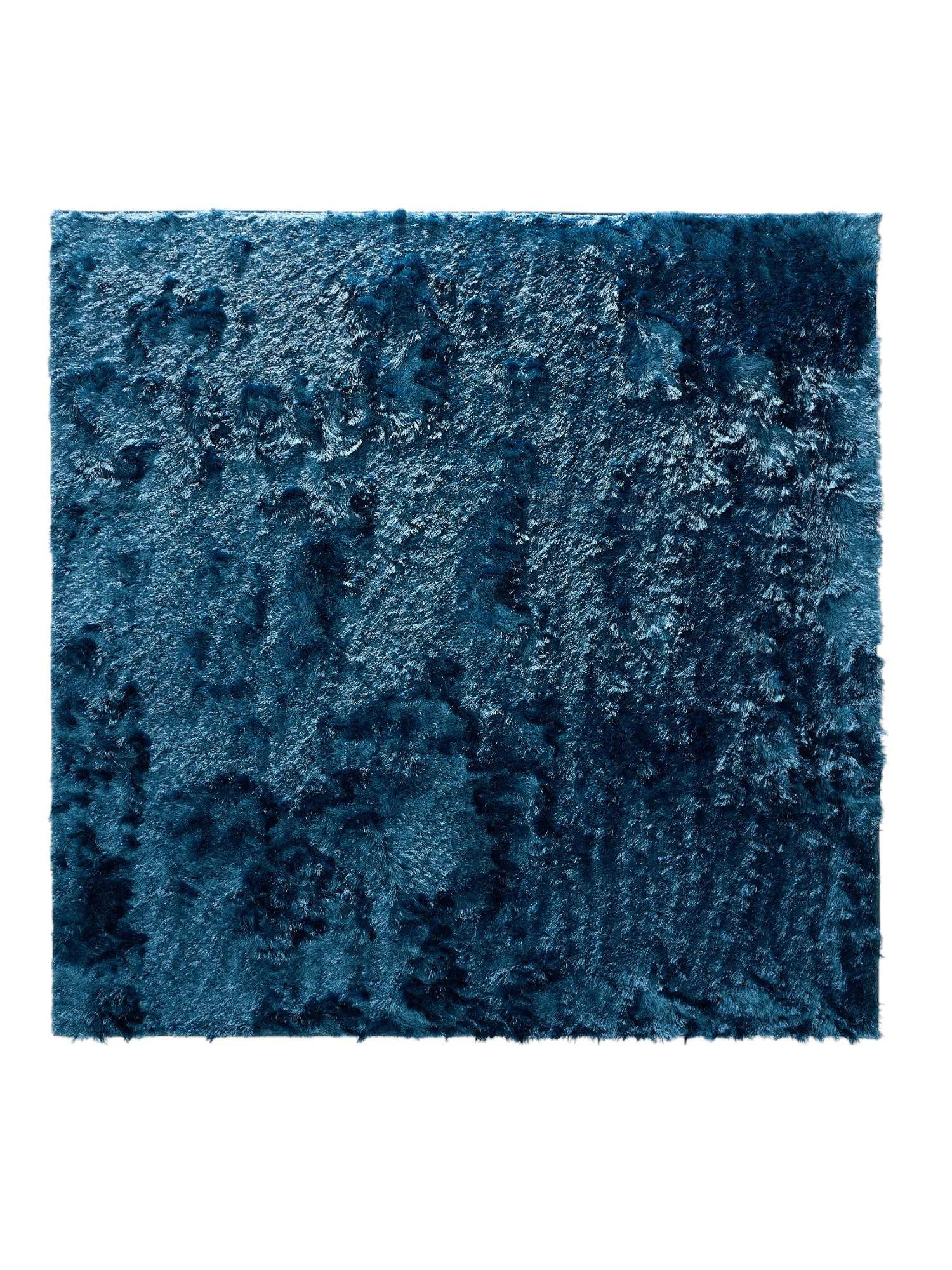 HOCHFLORTEPPICH Whisper Blau 200x200 cm - Blau, Textil (200/200cm) - benuta Nest