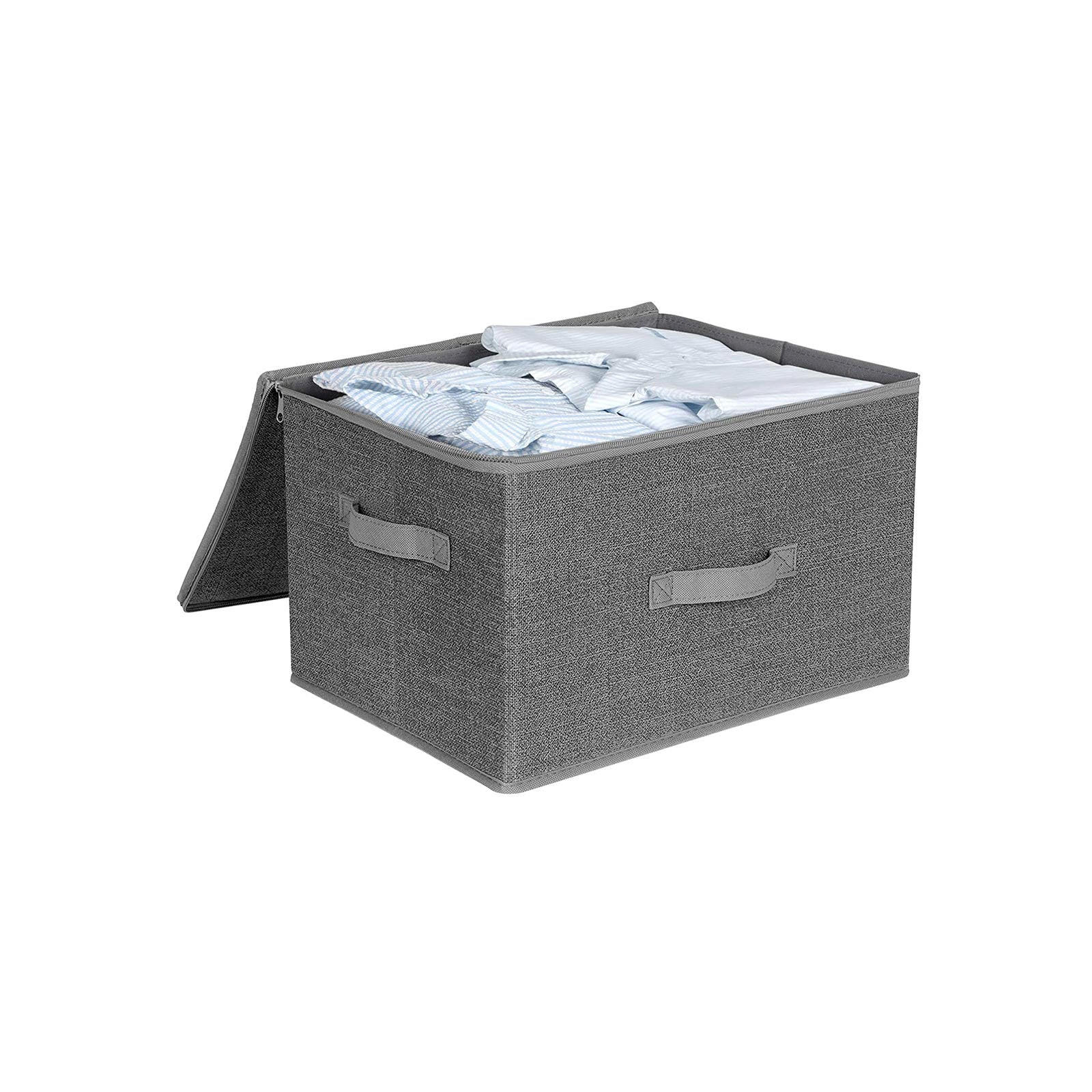 AUFBEWAHRUNGSBOX BANGUI - Grau, Textil (30/25/40cm) - Hansiro