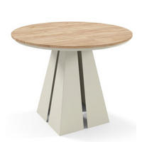 TISCH Kaschmir Frega Ausziehbar Mit Metallgestell 120x196x76 cm - Kaschmir/Eichefarben, Holzwerkstoff (196/120/76cm) - Sepro Meble