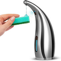 SENSORSEIFENSPENDER , Automatischer Seifenspender 300 ml - Silberfarben, Kunststoff (14.5/22.3/7.2cm) - BELZ