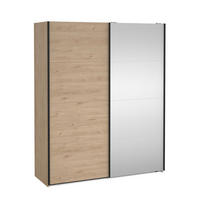 SCHIEBETÜRENSCHRANK, Bergamo, Eiche, Holzwerkstoff, 179 x 67 x 221 cm - Eichefarben, Holzwerkstoff (179/221/67cm) - ebuy24