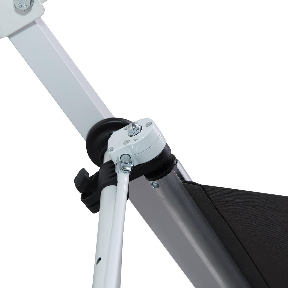 MARKISE, Cremeweiß, Aluminium, Stahl, Polyester - Grau, Metall (150/280/200cm) - Outsunny