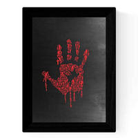 POSTER Schwarz-Weiß Blatt – Zombies A4 Rahmenlos - Klar, Papier (29.7/5/21cm) - Nacnic