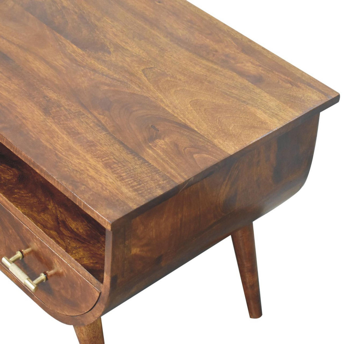 AGRA KLUBSKA MIZICA - hnedá, drevo (80/55/47cm) - Artisan Furniture