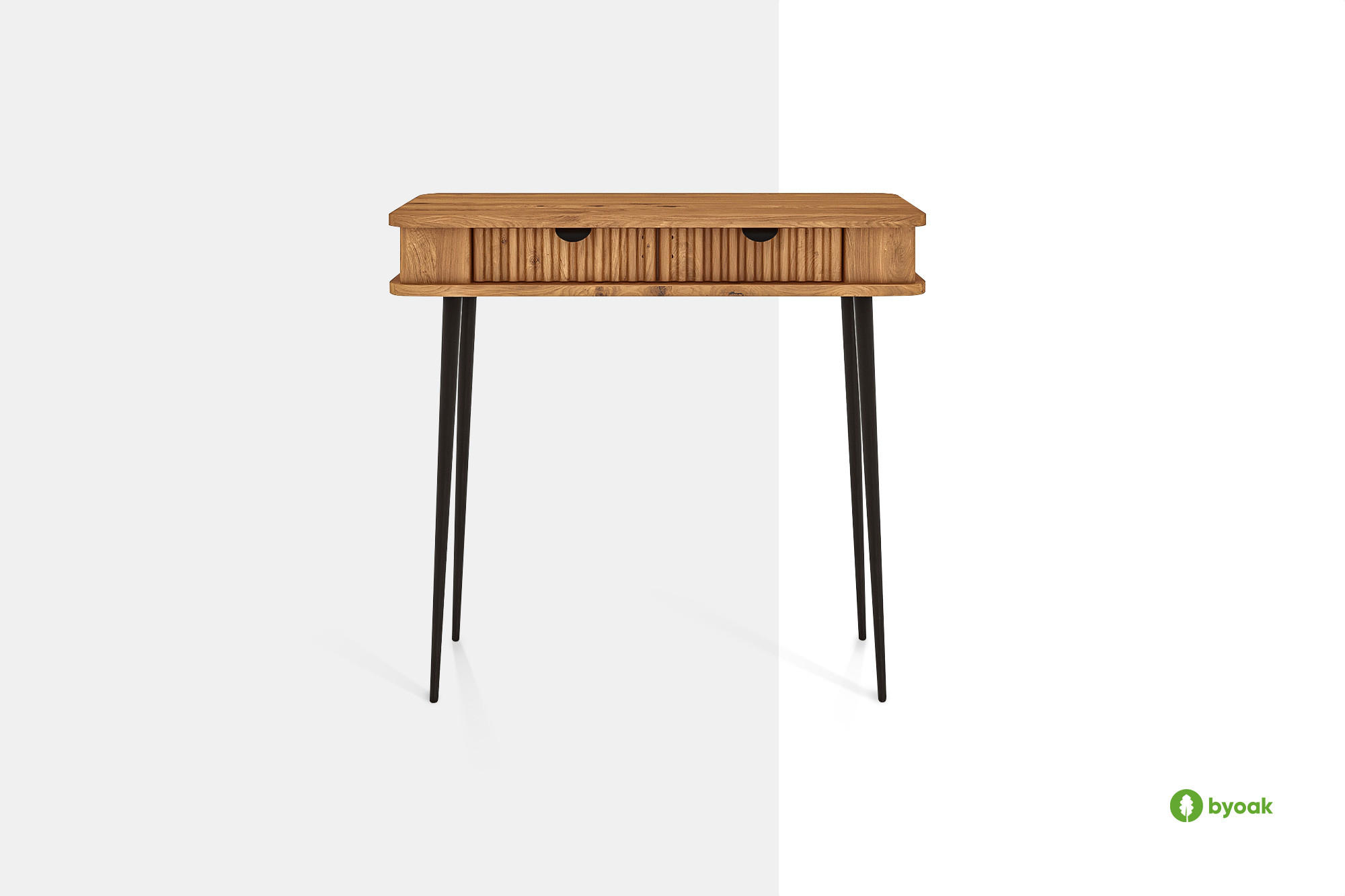 SCHMINKTISCH LINA Kernbuche - Kernbuche, Holz (46/90/84cm) - byoak
