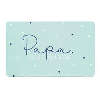 SCHNEIDEBRETT Papa in Blau - Blau, Kunststoff (14.3/23.3cm) - Sonstige