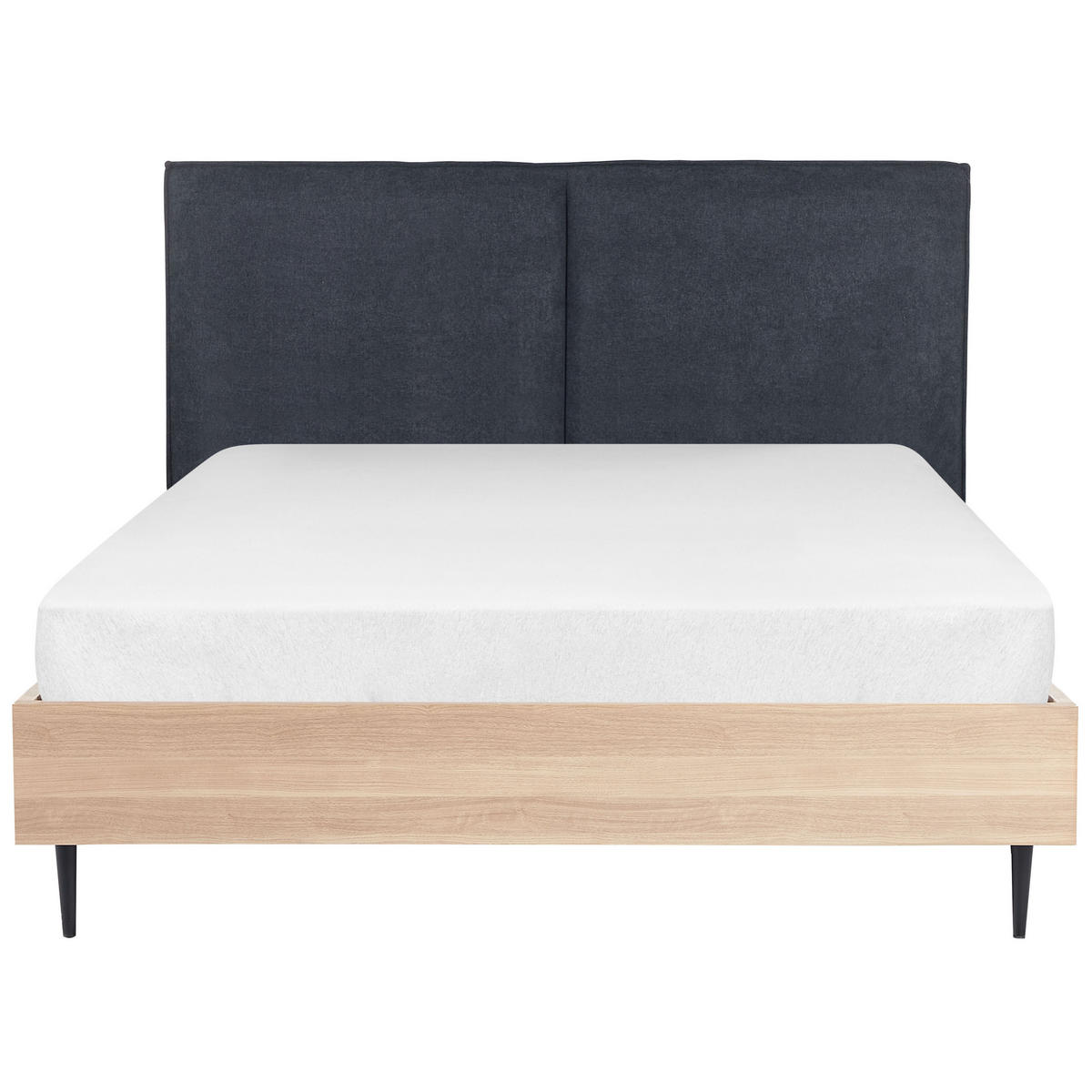 BETT 140/200 cm Dunkelgrau Izernore - Dunkelgrau, Textil (140/200cm) - Beliani