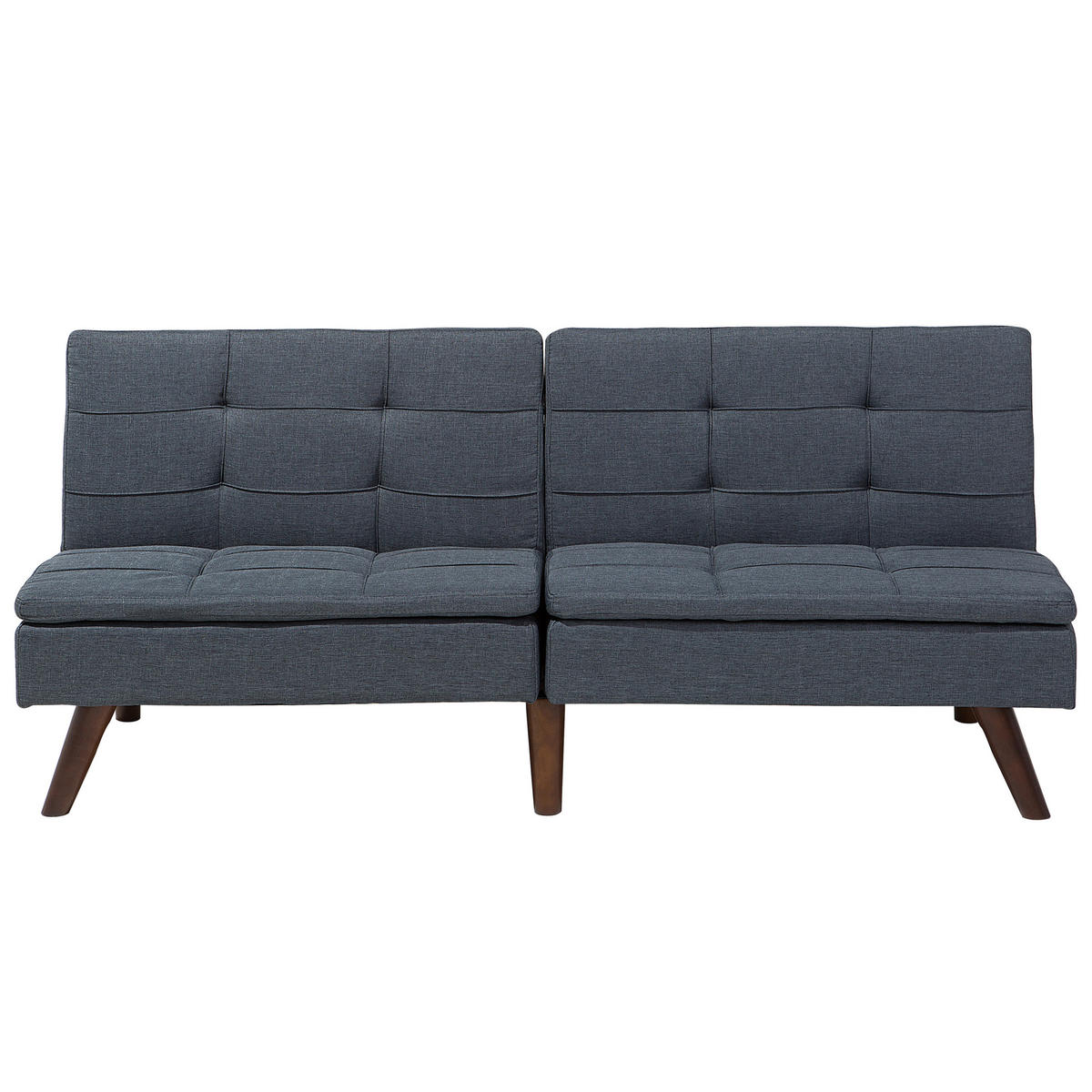 3-SITZER-SCHLAFSOFA Polyester Grau Ronne - Dunkelgrau, Textil (180/76/95cm) - Beliani
