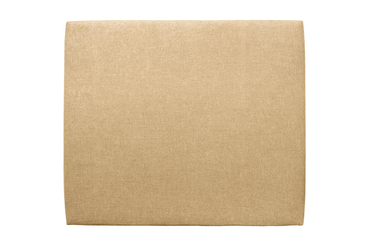 KOPFTEIL gepolstertes – gelber Stoff - 180 cm - Gelb/Beige, Holz (180/120/10cm) - Sommeil de Plomb