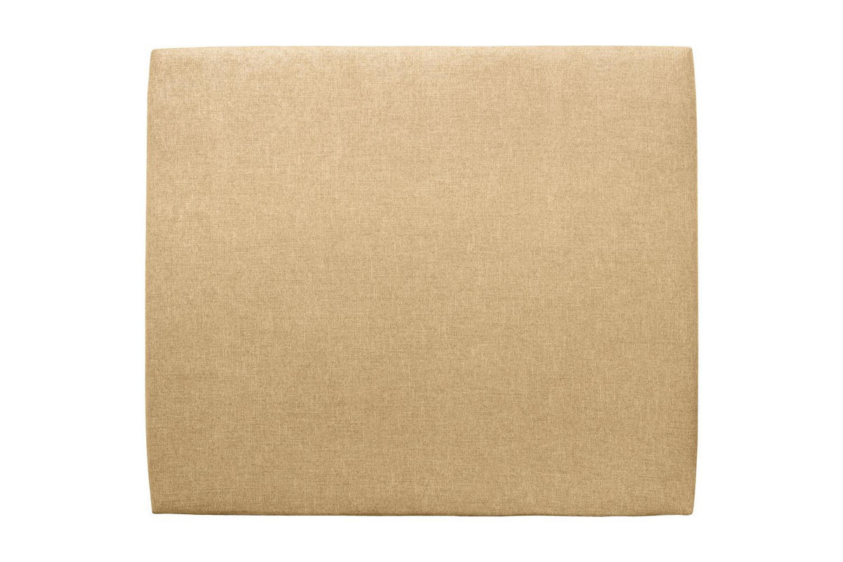 KOPFTEIL gepolstertes – gelber Stoff - 180 cm - Gelb/Beige, Holz (180/120/10cm) - Sommeil de Plomb