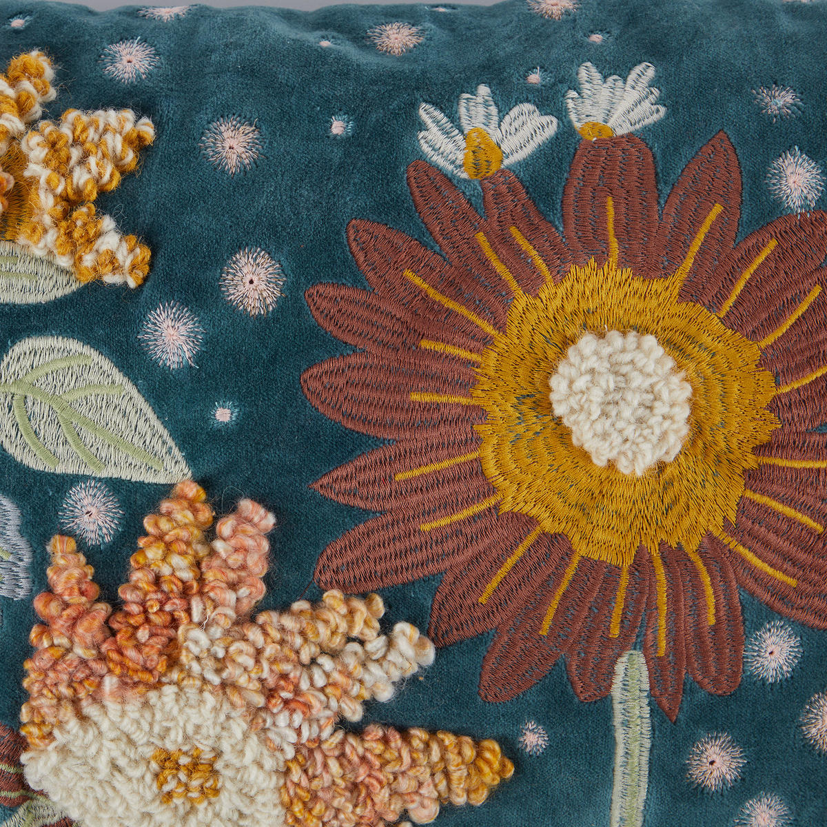 KISSEN Bohemian 50x50cm - Blau, Textil (50/30cm) - Butlers