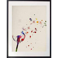 POSTER Löwenzahn A4 Rahmenlos - Klar, Papier (29.7/5/21cm) - Nacnic