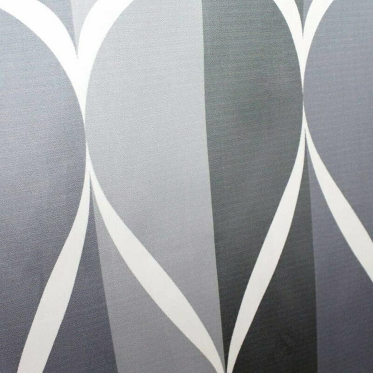 DUSCHVORHANG Grau 240 x 200 cm hochwertig schimmelresistent wasserdicht mit Ringen Badezimmer - Grau, Textil (200/240cm) - MCBOSON