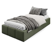 POLSTERBETT für Schlafzimmer Bett mit Stauraum Khaki 90x200cm - Olivgrün, Holzwerkstoff/Textil (90/200cm) - Muralo