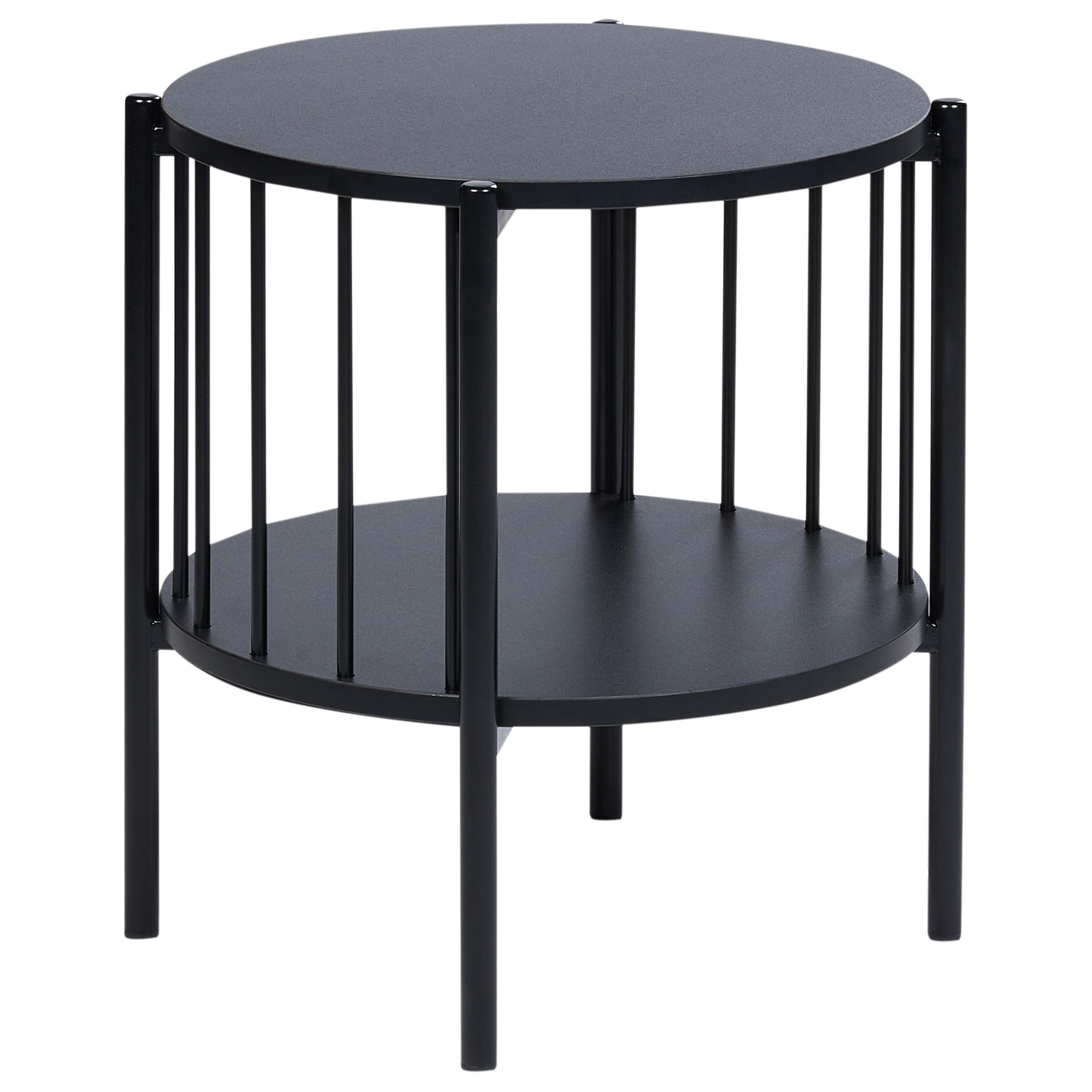 BEISTELLTISCH Schwarz Oreana - Schwarz, Holzwerkstoff (40/40/44cm) - Beliani