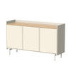 KOMMODE Velina Creme 140 x 82 cm mit 6 Fächern - Eichefarben/Creme, Holzwerkstoff (140/82/40cm) - Vicco