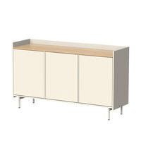 KOMMODE Velina Creme 140 x 82 cm mit 6 Fächern - Eichefarben/Creme, Holzwerkstoff (140/82/40cm) - Vicco