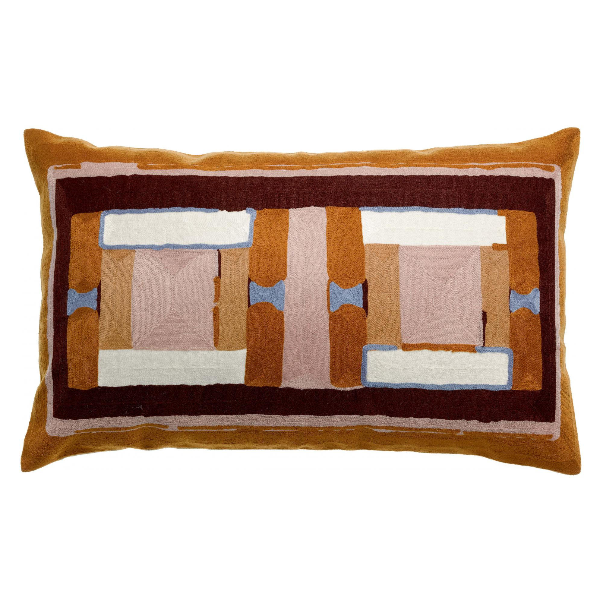 BEDRUCKTES KISSEN Taho kupferbraun 40 x 65 cm - Dunkelorange, Textil (40/65cm) - Vivaraise