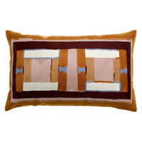 BEDRUCKTES KISSEN Taho kupferbraun 40 x 65 cm - Dunkelorange, Textil (40/65cm) - Vivaraise