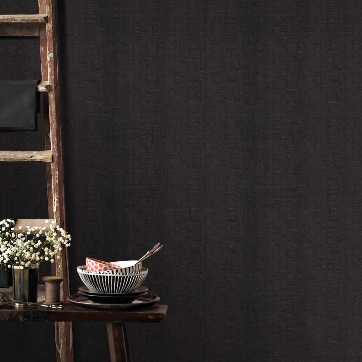 VLIESTAPETE Glenn - Schwarz, Papier/Kunststoff (52/1000cm) - Superfresco Easy