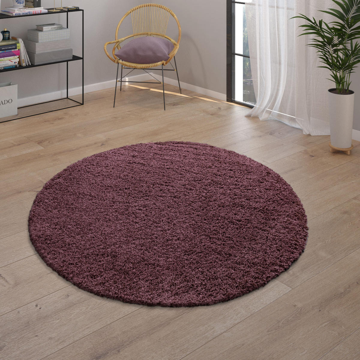 HOCHFLORTEPPICH 120/170 cm Trip 450 - Lila, Textil (120/170cm) - Paco Home
