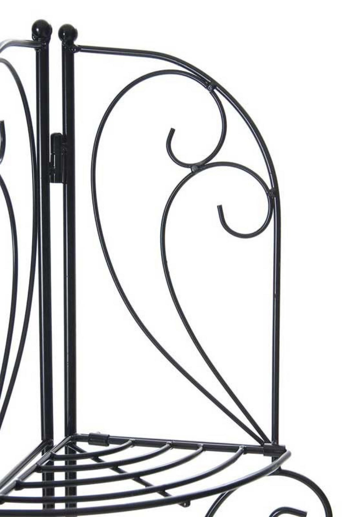 STANDREGAL Irmi schwarz - Schwarz, Metall (40/154/30cm) - TPFGarden