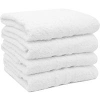 HANDTÜCHER, 4er-Set, 50x100 cm, 100% Baumwolle, Weiß - Weiß, Textil (50/100cm) - Zollner