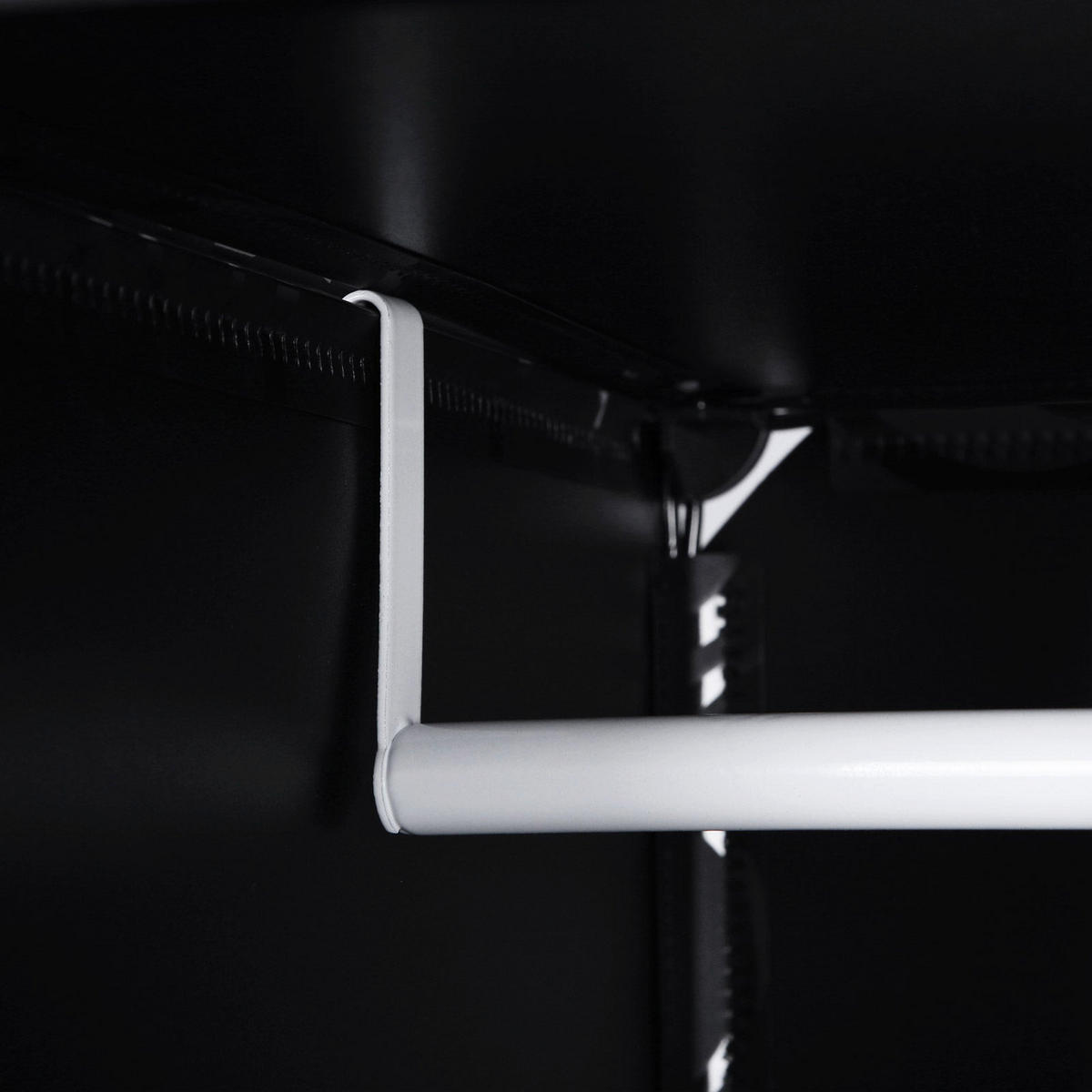 STECKREGAL REGALSYSTEM - Schwarz, Kunststoff (178/36/143cm) - Hansiro