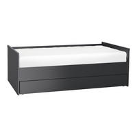 BOXSPRING POSTEL 90/200 Černá - černá, kompozitní dřevo (90/200cm) - Petits-meubles