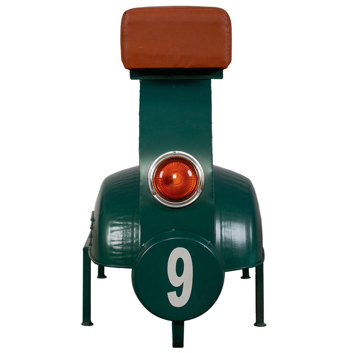 HOCKER aus Metall, blau, 95x50x75cm - Blau, Metall (95/75/50cm) - Wanderlust