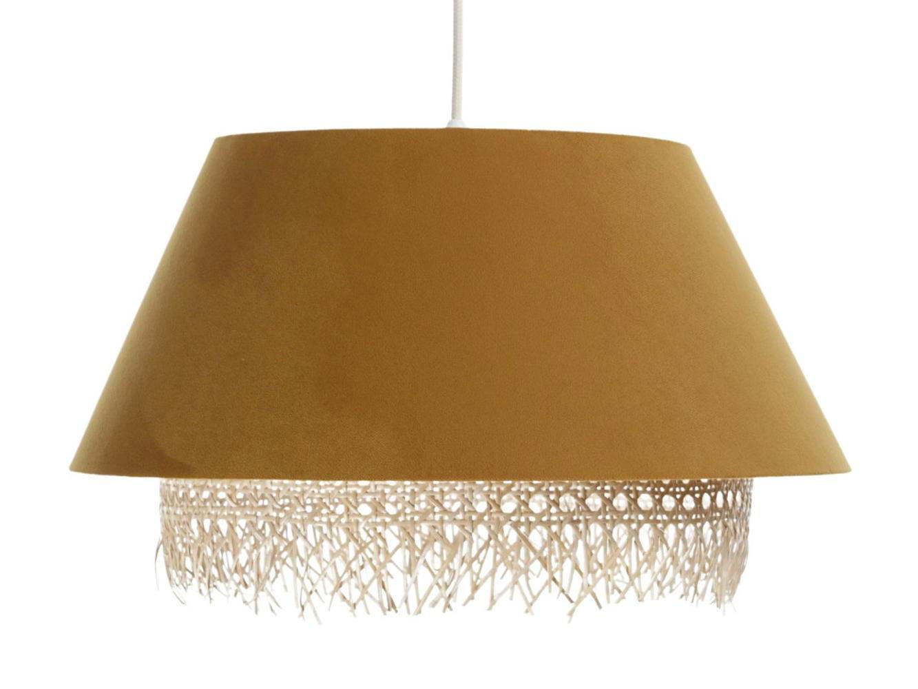 HÄNGELEUCHTE Gelb 40/25 cm - Gelb, Naturmaterialen (40/1.3/25cm) - ONZENO