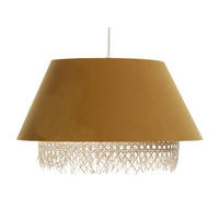 HÄNGELEUCHTE Gelb 40/25 cm - Gelb, Naturmaterialen (40/1.3/25cm) - ONZENO