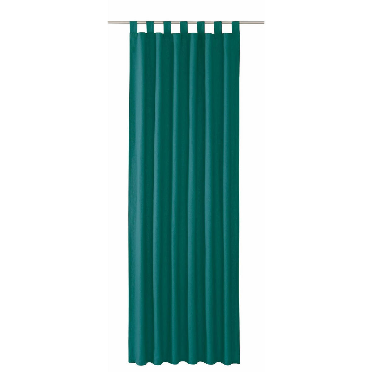SCHLAUFENVORHANG IM UNI DESIGN DOVE Blickdicht - Blau, Textil (140/0.5/255cm) - Tom Tailor