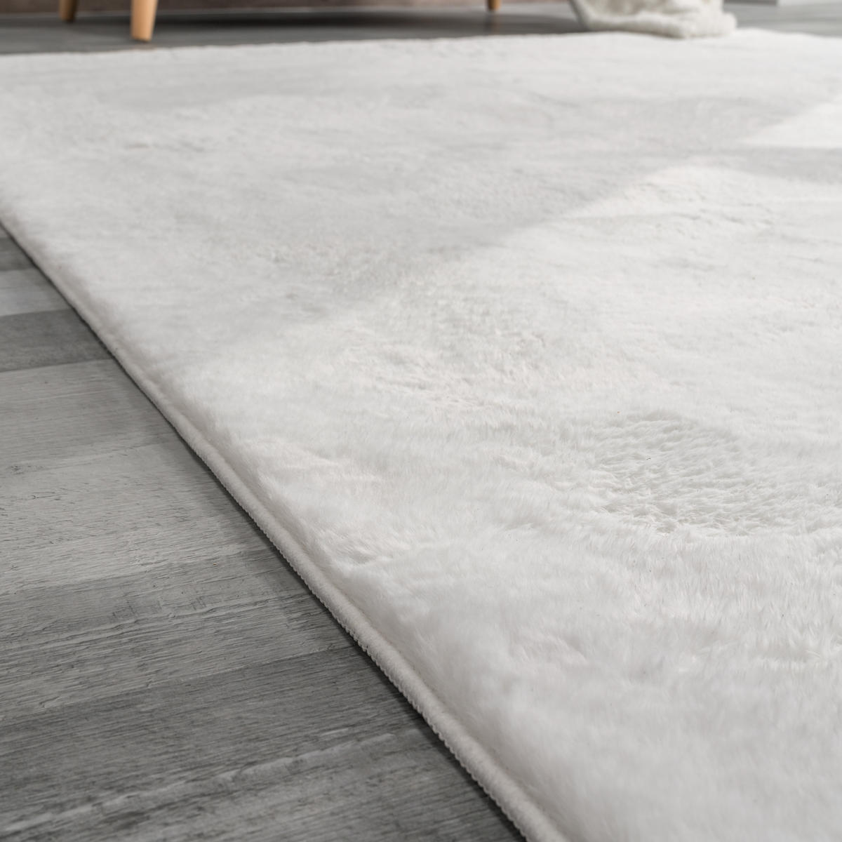 HOCHFLORTEPPICH 100/200 cm Soft 380 - Weiß, Textil (100/200cm) - Paco Home