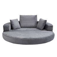 SCHLAFSOFA 173/88/60 cm Grau mit 3 Kissen - Grau, Textil (176/40/173cm) - Oxeza