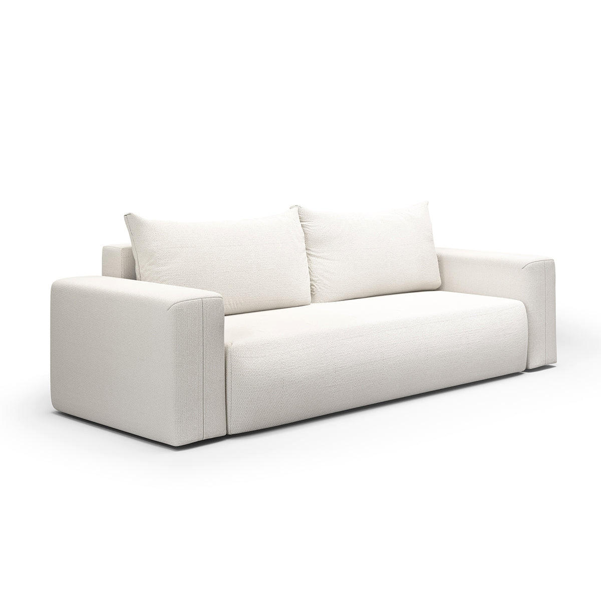 SOFA Bliss 3 Sitzplätze Weiß - Weiß, Holz (252/72/97cm) - Petits-meubles