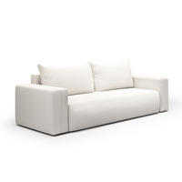 SOFA Bliss 3 Sitzplätze Weiß - Weiß, Holz (252/72/97cm) - Petits-meubles