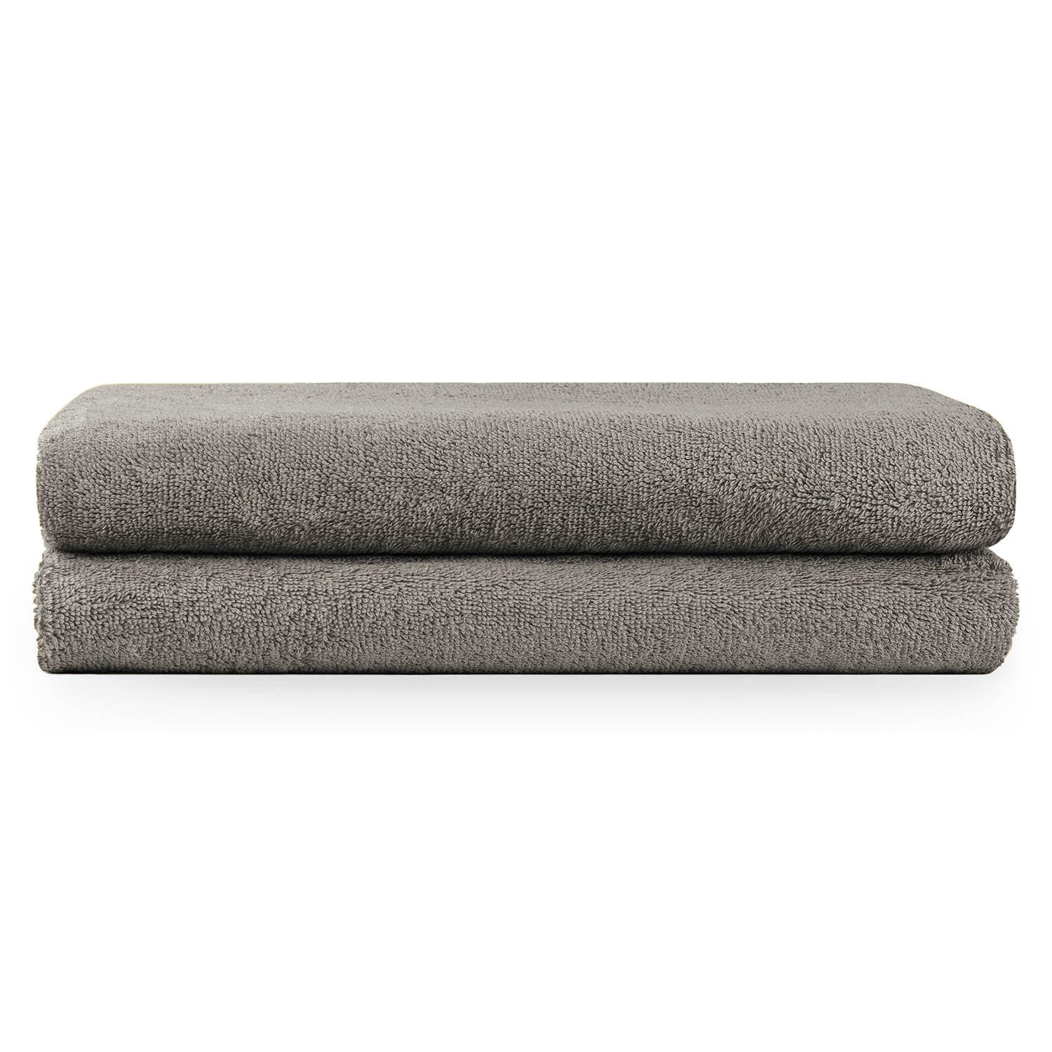 BADETUCH 2er-Set, 2x Badetuch 70/140 cm, Grau - Grau, Textil (70/140cm) - Blumtal