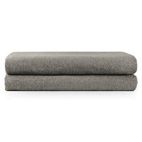 BADETUCH 2er-Set, 2x Badetuch 70/140 cm, Grau - Grau, Textil (70/140cm) - Blumtal