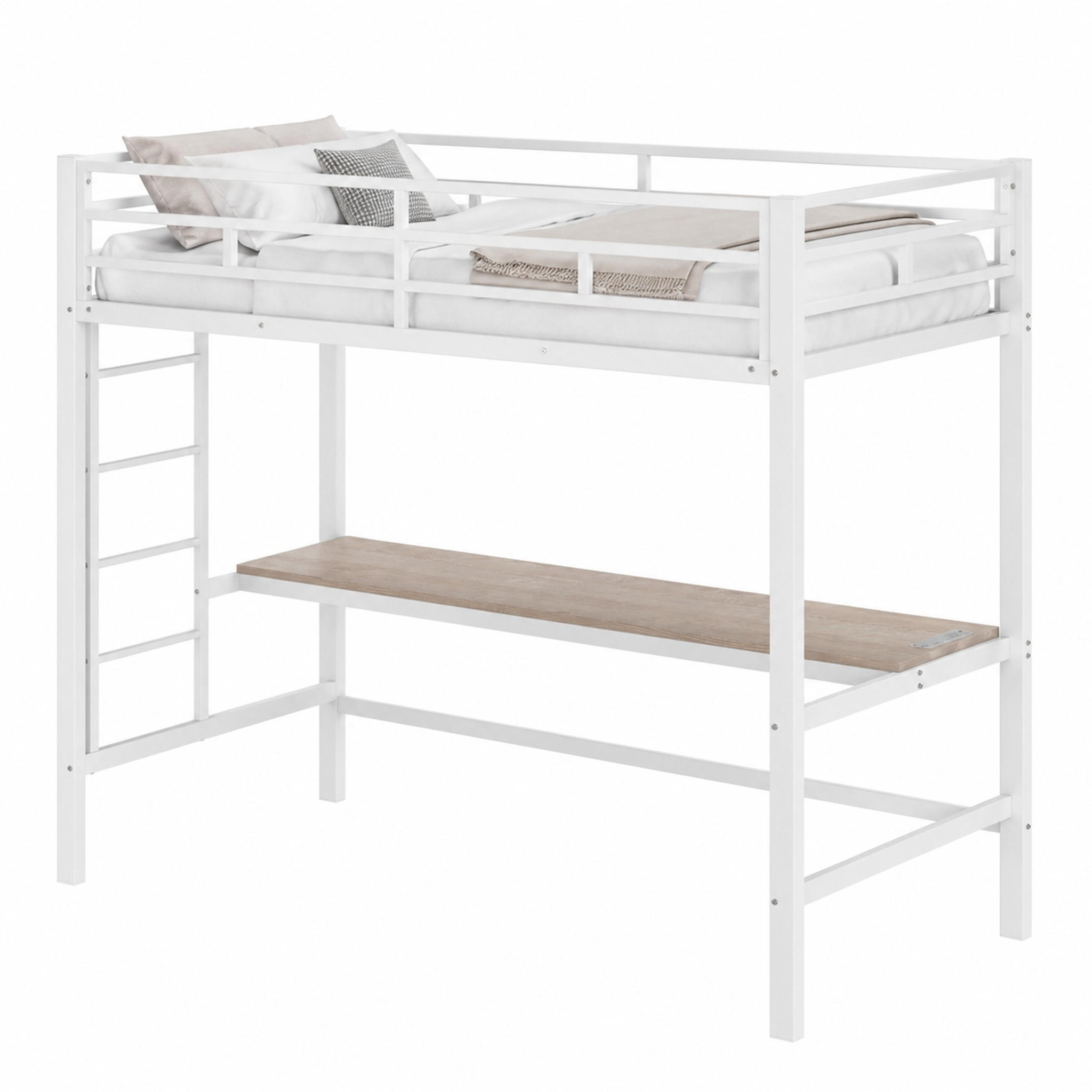Meubliv Hochbett Weiß 90x200 cm