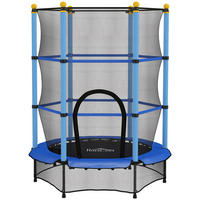 KINDERTRAMPOLIN - Blau, Kunststoff/Metall (140/140cm) - HOMCOM