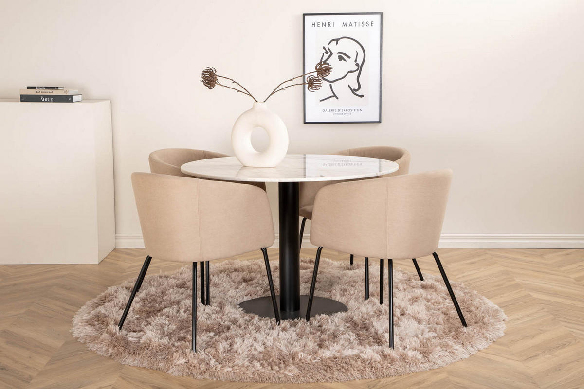 TISCHGRUPPE Beige - Beige, Holzwerkstoff (106/75/106cm) - ebuy24