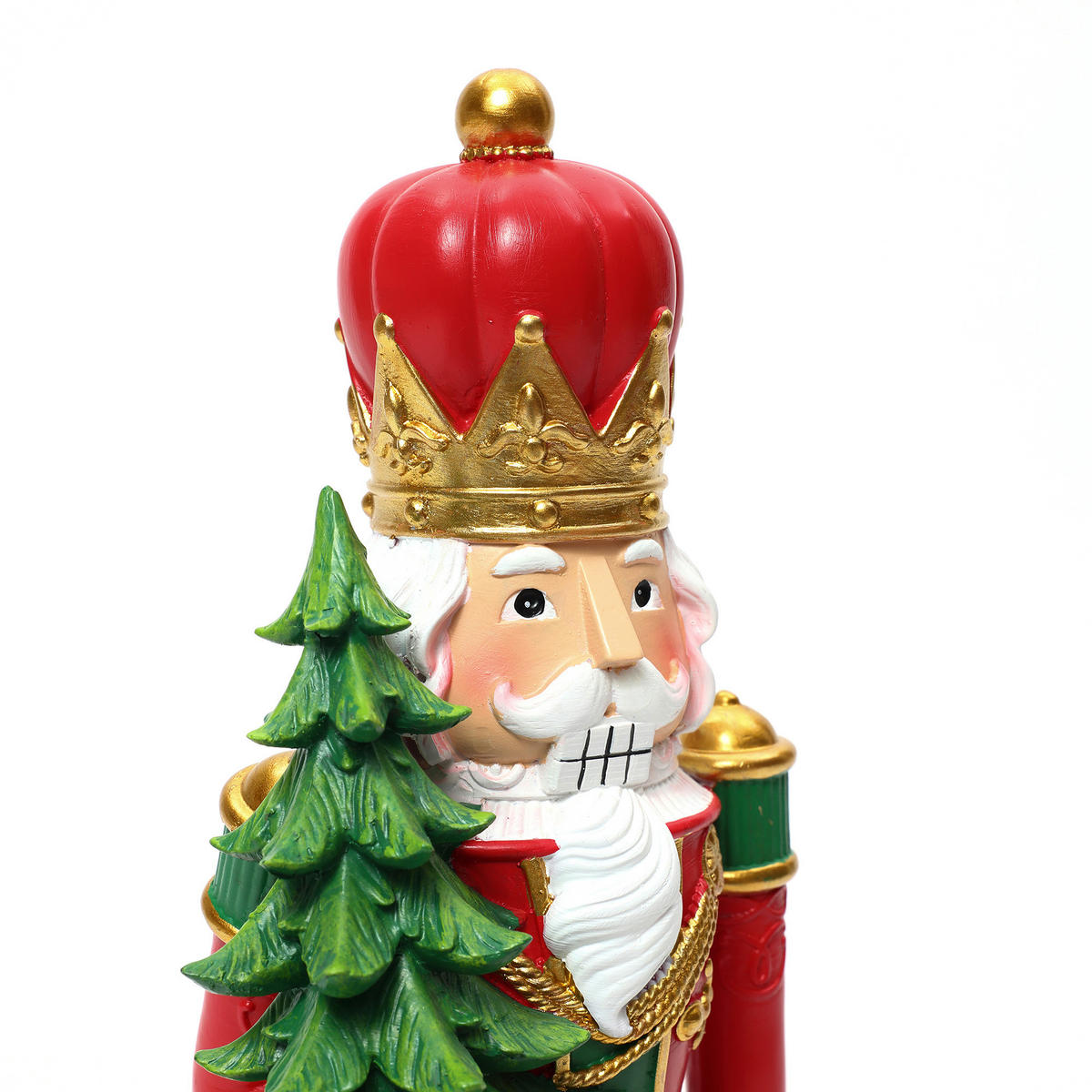 NUSSKNACKER Figur B14 x T11 x H46 cm - Rot, Kunststoff (11/46/14cm) - Hometopia